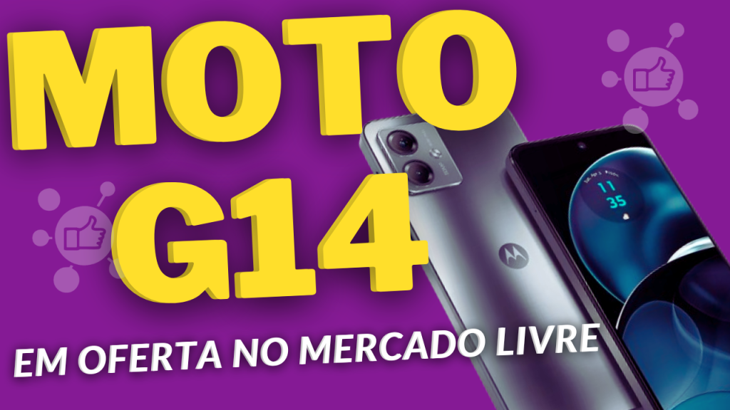 Moto G14 em oferta agora no Mercado Livre